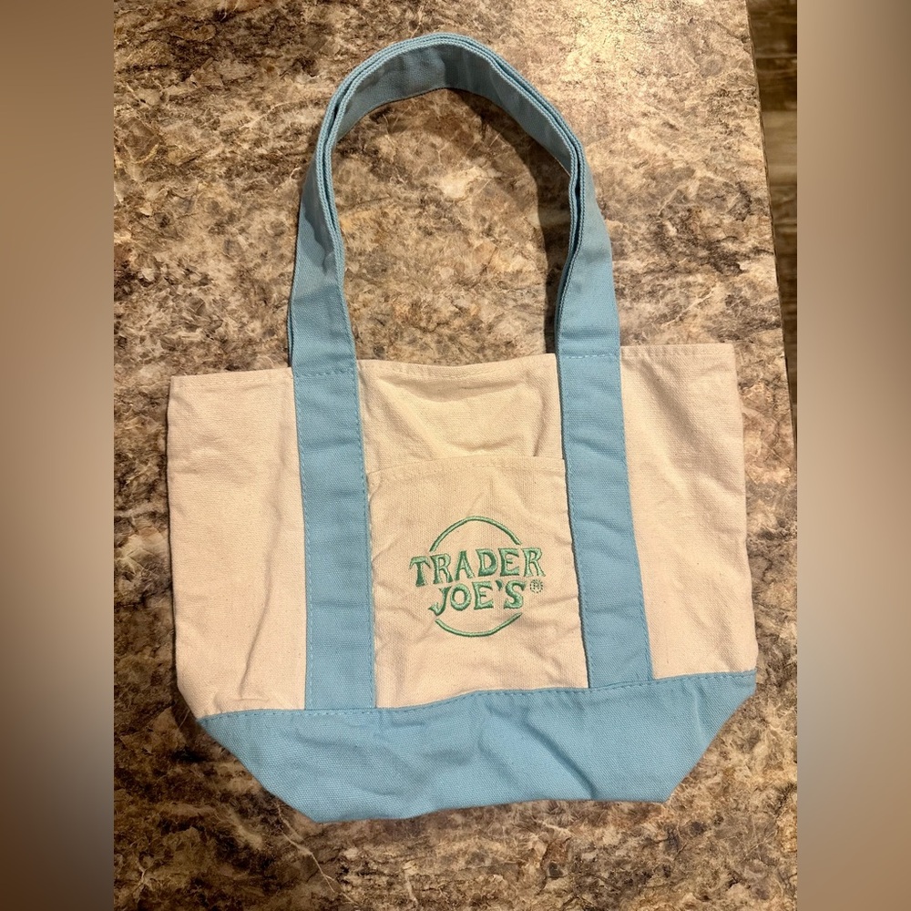 Trader Joe’s Light Blue Mini Tote Bag